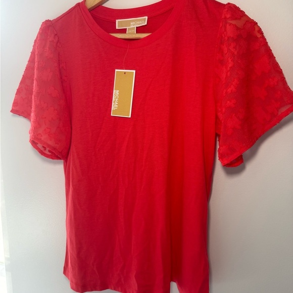 Michael Kors Red Fitted Blouse - Picture 2 of 5